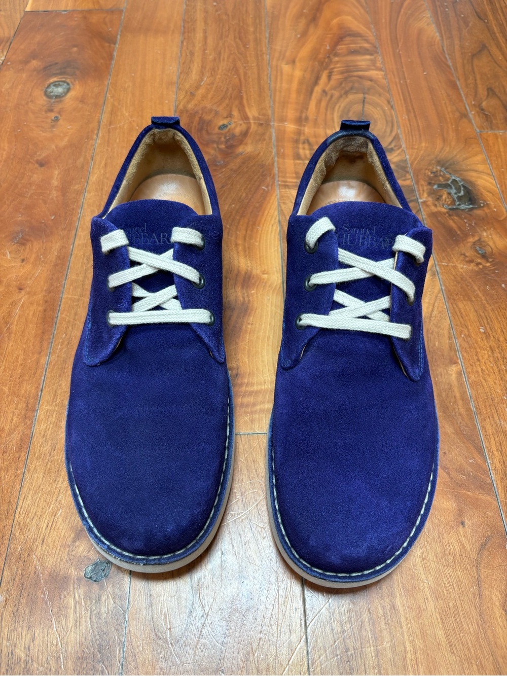 Samuel Hubbard Free Oxford University-Sneakers in Vibrant Blue Suede 9.5